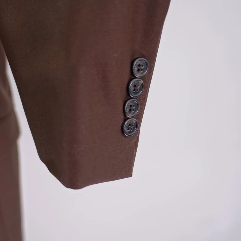 Austin Reed Brown Wool 3 Button Blazer‎ 42R Dillards
